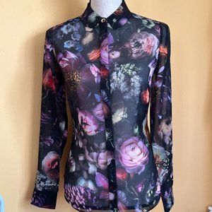 Ted Baker Shadow Flora Classic Shirt NWT
